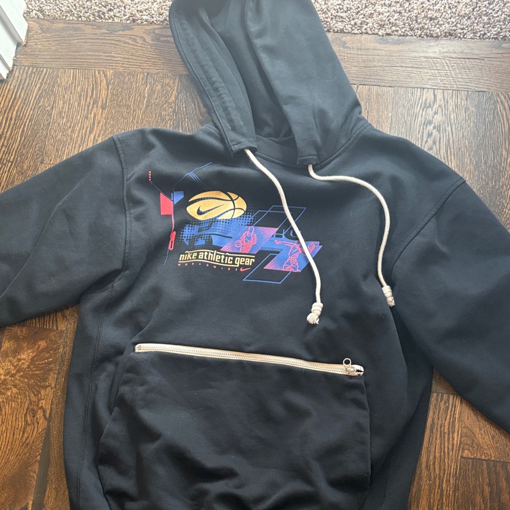 Nike Black Hoodie with Colorful Graphic